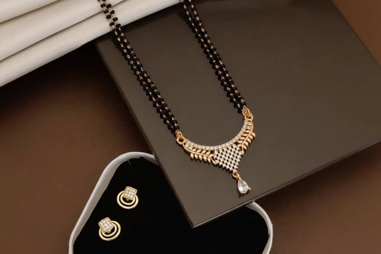 Shalimar Noor Floral Mangalsutra Set