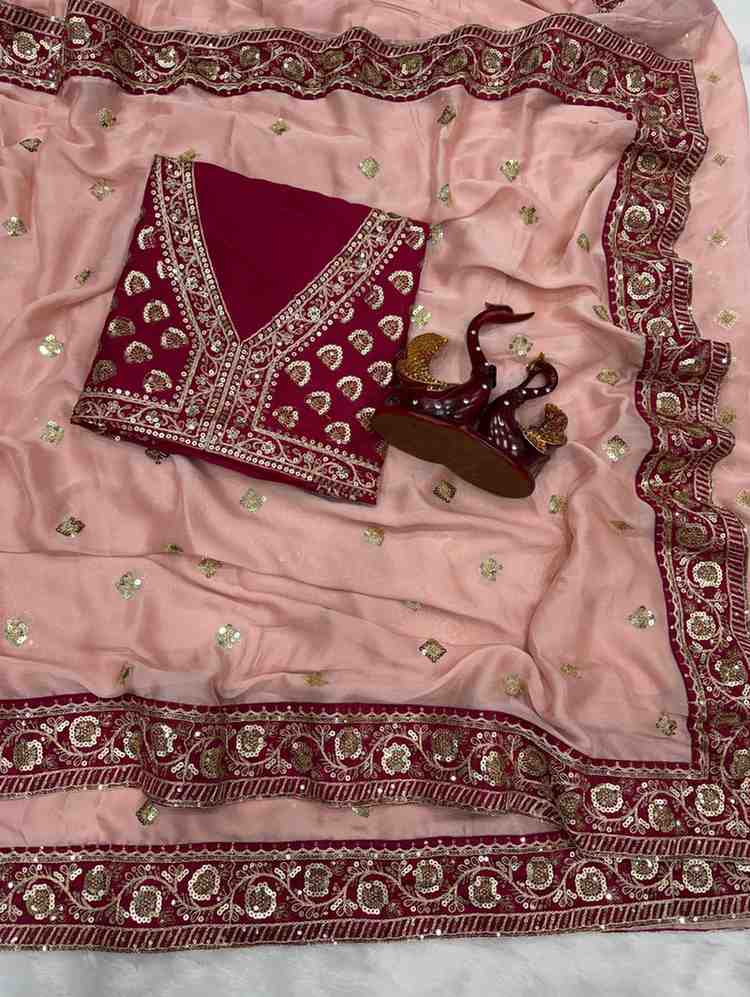 Noor Royale Rangoli Silk Designer Saree Set