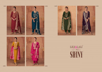Lily Lali Shiny Silk Salwar Suit Set | Elegant Festive & Party Wear Australia