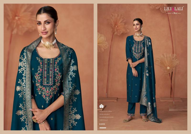 Lily Lali Shiny Silk Salwar Suit Set | Elegant Festive & Party Wear Australia