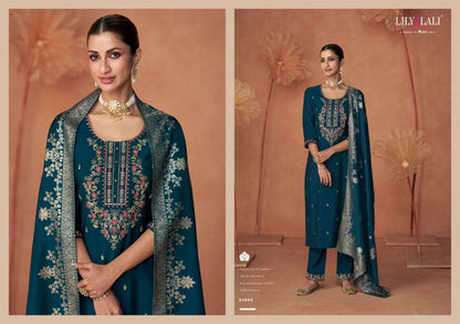 Lily Lali Shiny Silk Salwar Suit Set | Elegant Festive & Party Wear Australia