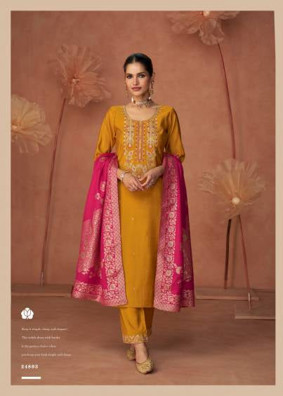 Lily Lali Shiny Silk Salwar Suit Set | Elegant Festive & Party Wear Australia