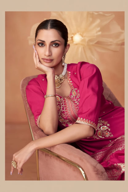 Shiny Silk Salwar Suit Set | Elegant Festive & Party Wear Australia