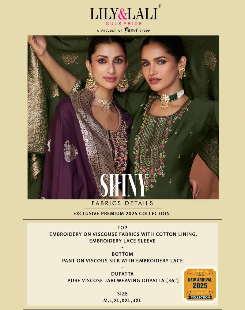 Lily Lali Shiny Silk Salwar Suit Set | Elegant Festive & Party Wear Australia