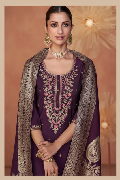 Shiny Silk Salwar Suit Set | Elegant Festive & Party Wear Australia