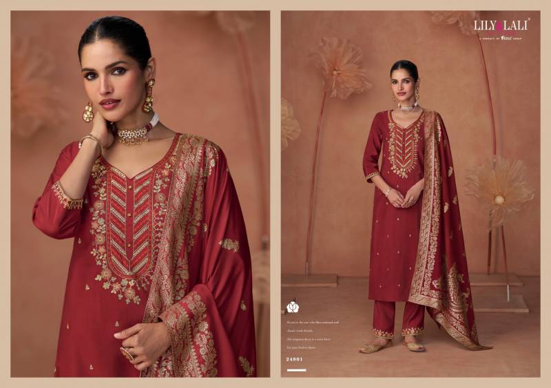 Lily Lali Shiny Silk Salwar Suit Set | Elegant Festive & Party Wear Australia