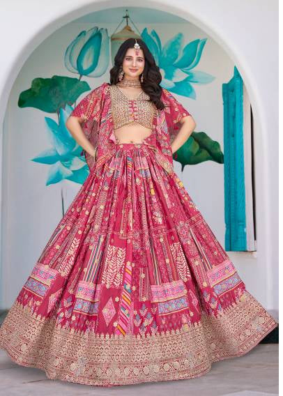 Queen Chinnon Silk Lehenga Choli Australia | Luxury Wedding Wear