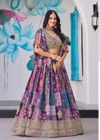 Queen Chinnon Silk Lehenga Choli Australia | Luxury Wedding Wear