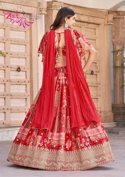 Queen Chinnon Silk Lehenga Choli Australia | Luxury Wedding Wear