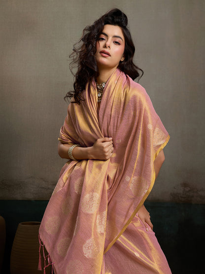 Priyanshi Luxe Soft Tissue Silk Saree with Zari Work