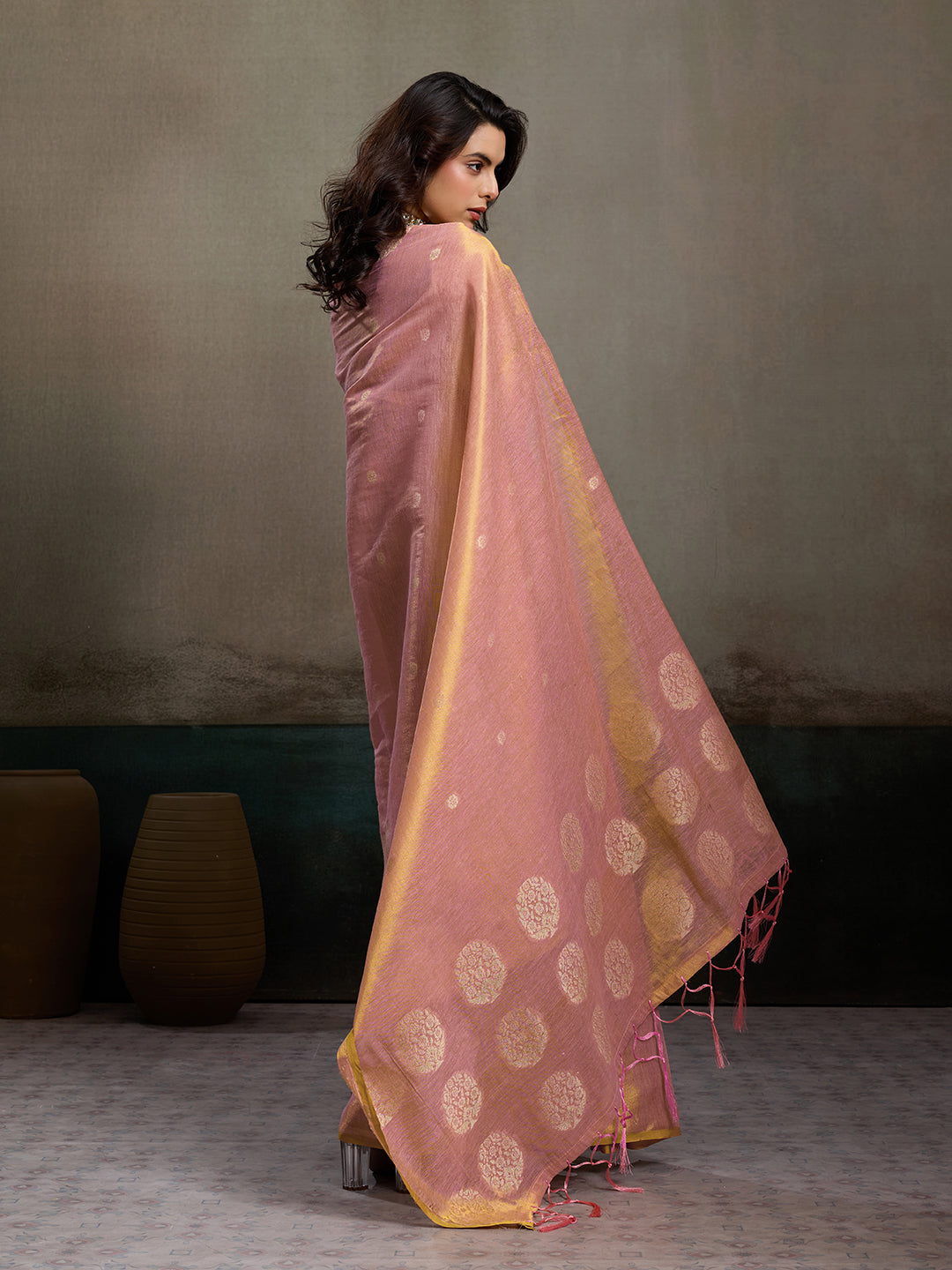 Priyanshi Luxe Soft Tissue Silk Saree with Zari Work