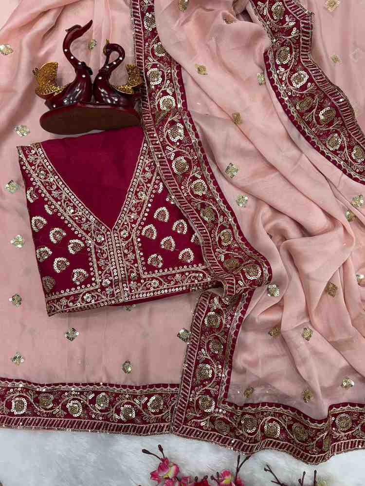Noor Royale Rangoli Silk Designer Saree Set