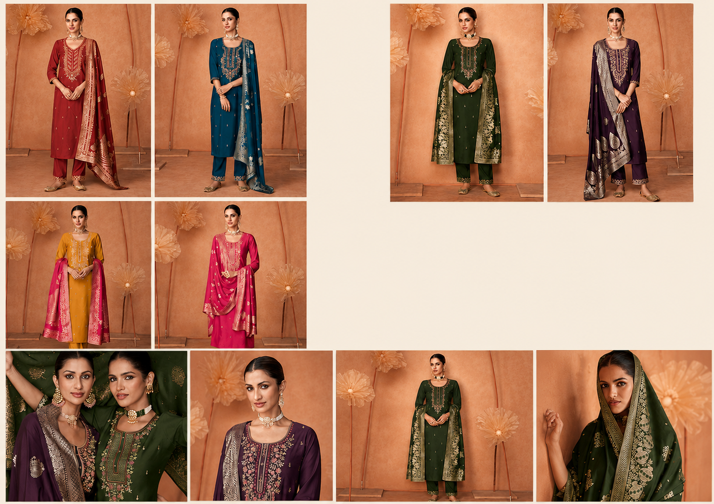 Shiny Silk Salwar Suit Set | Elegant Festive & Party Wear Australia