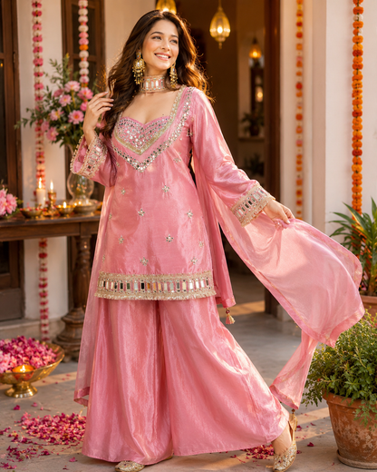 Aurelia Mirrorwork Kurta Palazzo Set