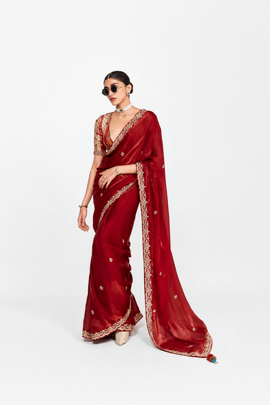 Ruby Maharani Designer Saree