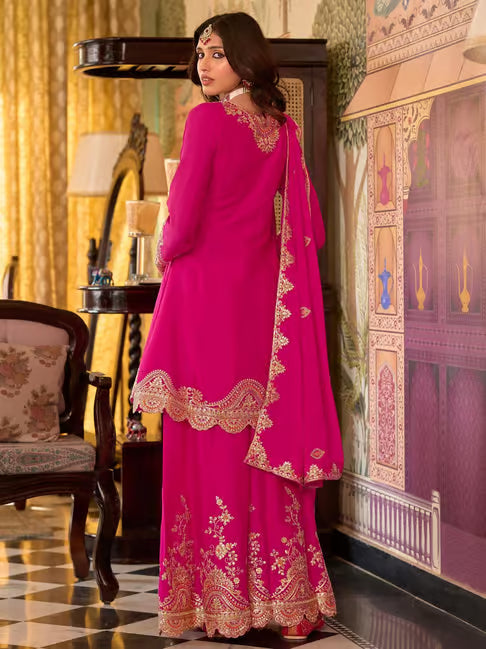 Maya Rani Luxe Embroidered Palazzo Set