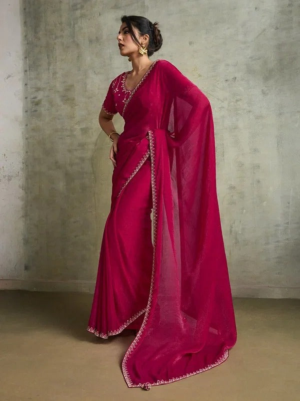 Suma Fendy Chiffon Blooming Designer Saree | Luxury Ready-to-Wear Saree Australia