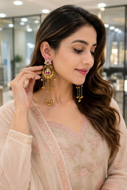 Timeless Kashmiri Heirloom Earrings