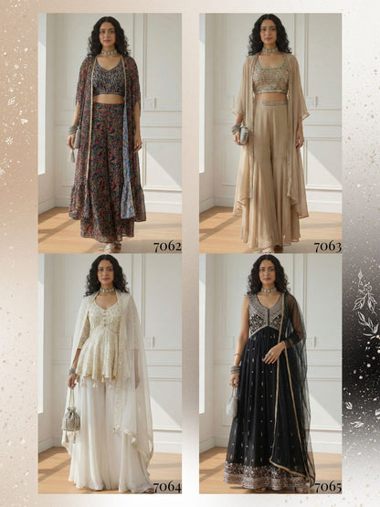Alizeh Luxe Black Embroidered Indo-Western Gown