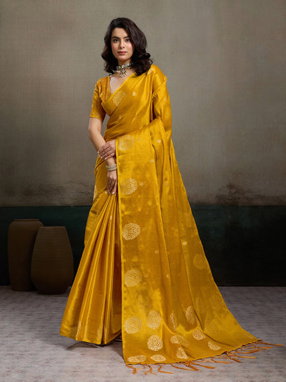 Priyanshi Luxe Soft Tissue Silk Saree with Zari Work