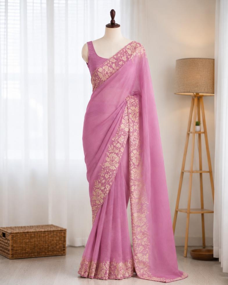 Krisha Candy Crush Thread Work Saree