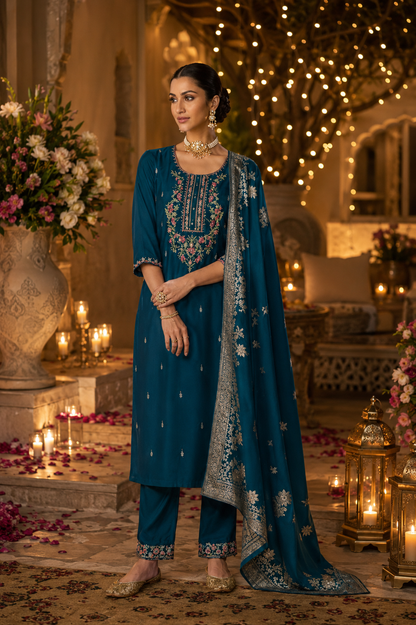 Shiny Silk Salwar Suit Set | Elegant Festive & Party Wear Australia