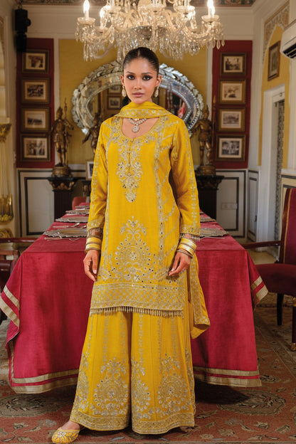 Sundara Noor Luxe Embroidered Palazzo Set