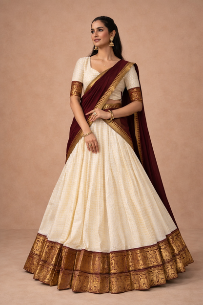 Ivory Zari Royale Lehenga Set Australia | Wedding & Festive Wear