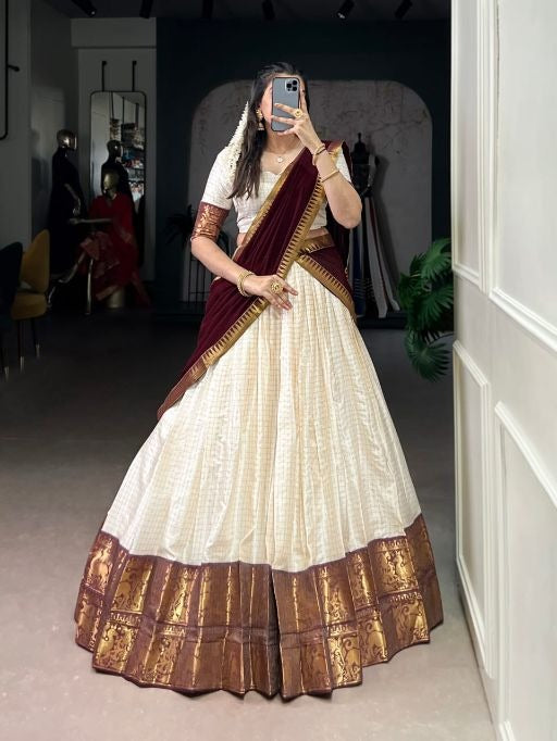 Ivory Zari Royale Lehenga Set Australia | Wedding & Festive Wear