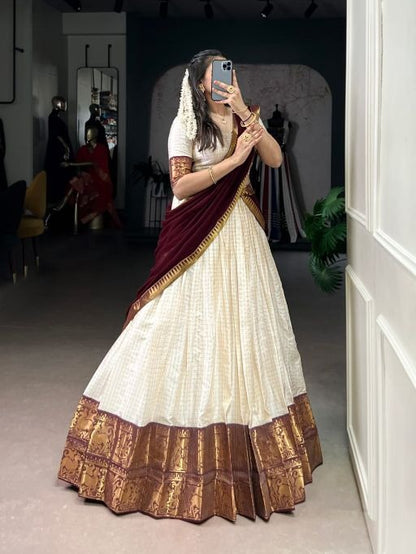 Ivory Zari Royale Lehenga Set Australia | Wedding & Festive Wear