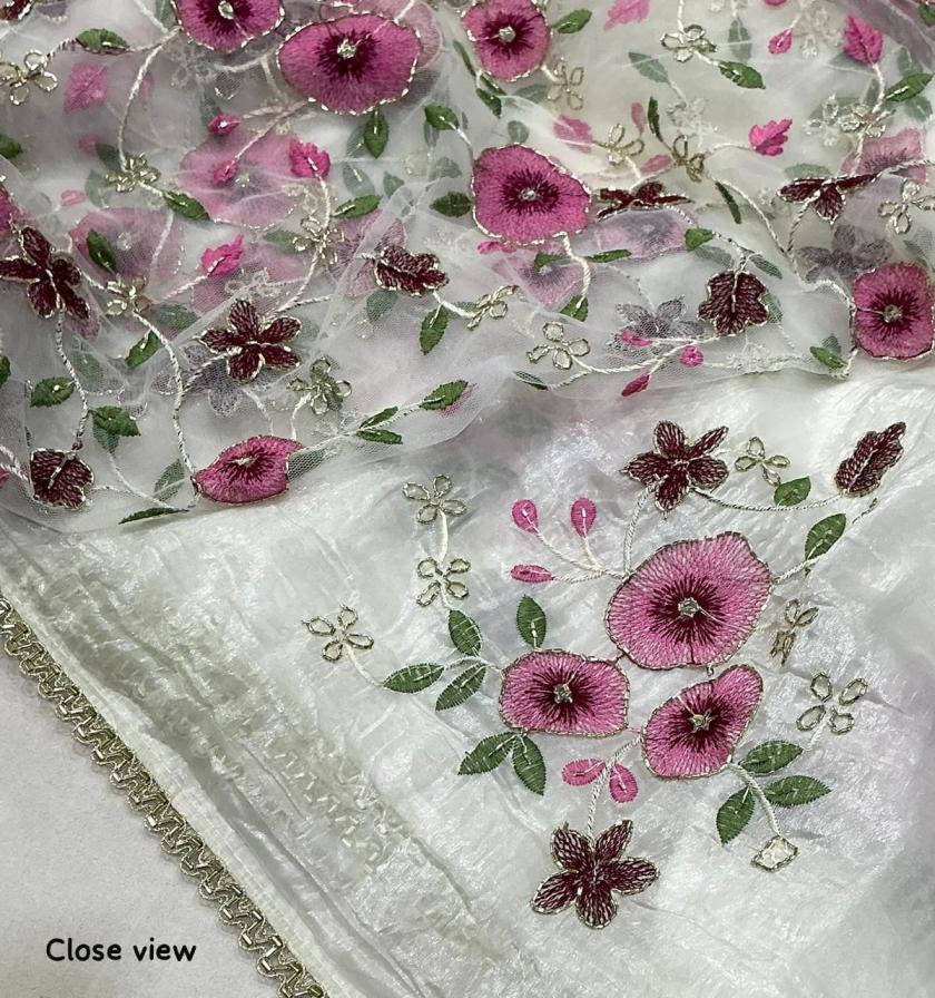 Meadow Blossom Silk Saree