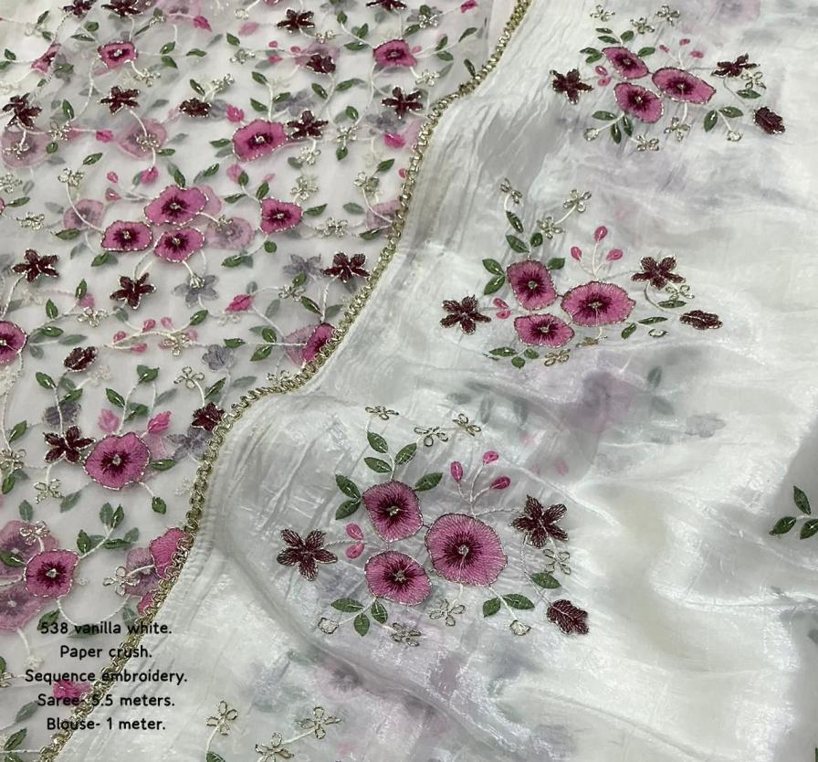 Meadow Blossom Silk Saree