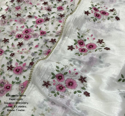 Meadow Blossom Silk Saree
