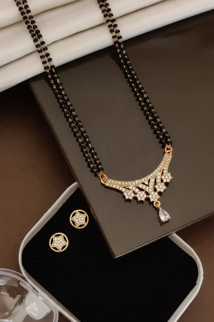 Shalimar Noor Floral Mangalsutra Set