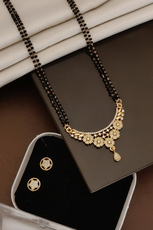 Shalimar Noor Floral Mangalsutra Set