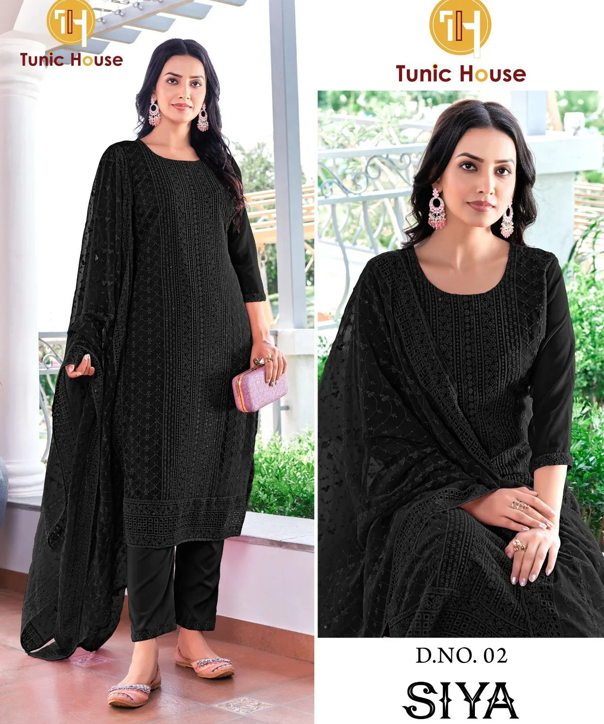 Tunic House Siya Georgette Wholesale Readymade Salwar Suit Collection