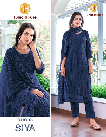 Tunic House Siya Georgette Wholesale Readymade Salwar Suit Collection