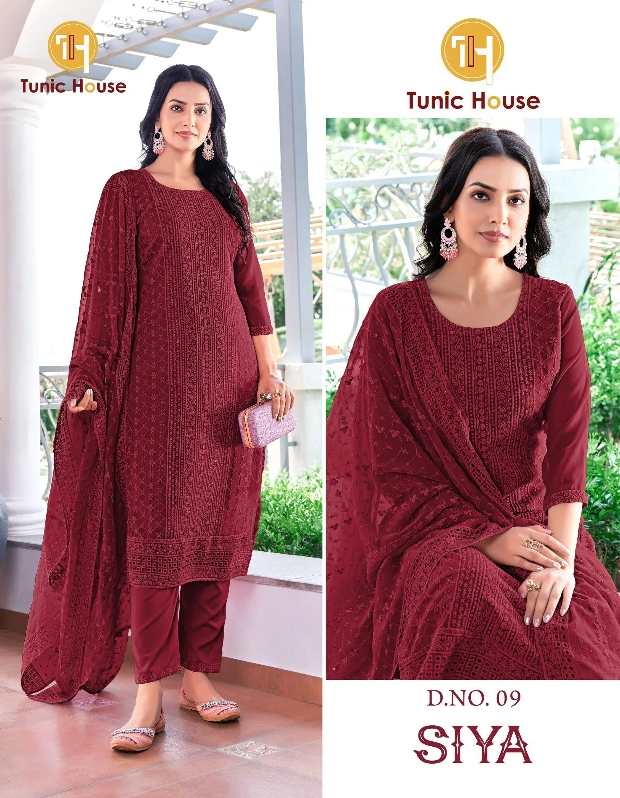 Tunic House Siya Georgette Wholesale Readymade Salwar Suit Collection
