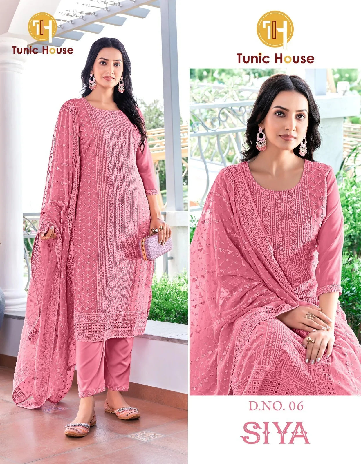 Tunic House Siya Georgette Wholesale Readymade Salwar Suit Collection