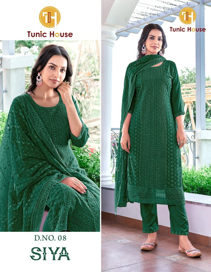 Tunic House Siya Georgette Wholesale Readymade Salwar Suit Collection