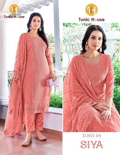 Tunic House Siya Georgette Wholesale Readymade Salwar Suit Collection