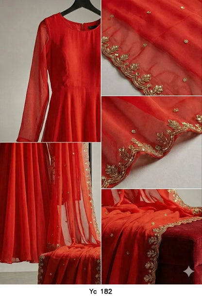 Designer Fox Georgette Occasion Set Australia | Premium Festive Wear